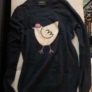 J. Crew with Cashmere Navy Sweater